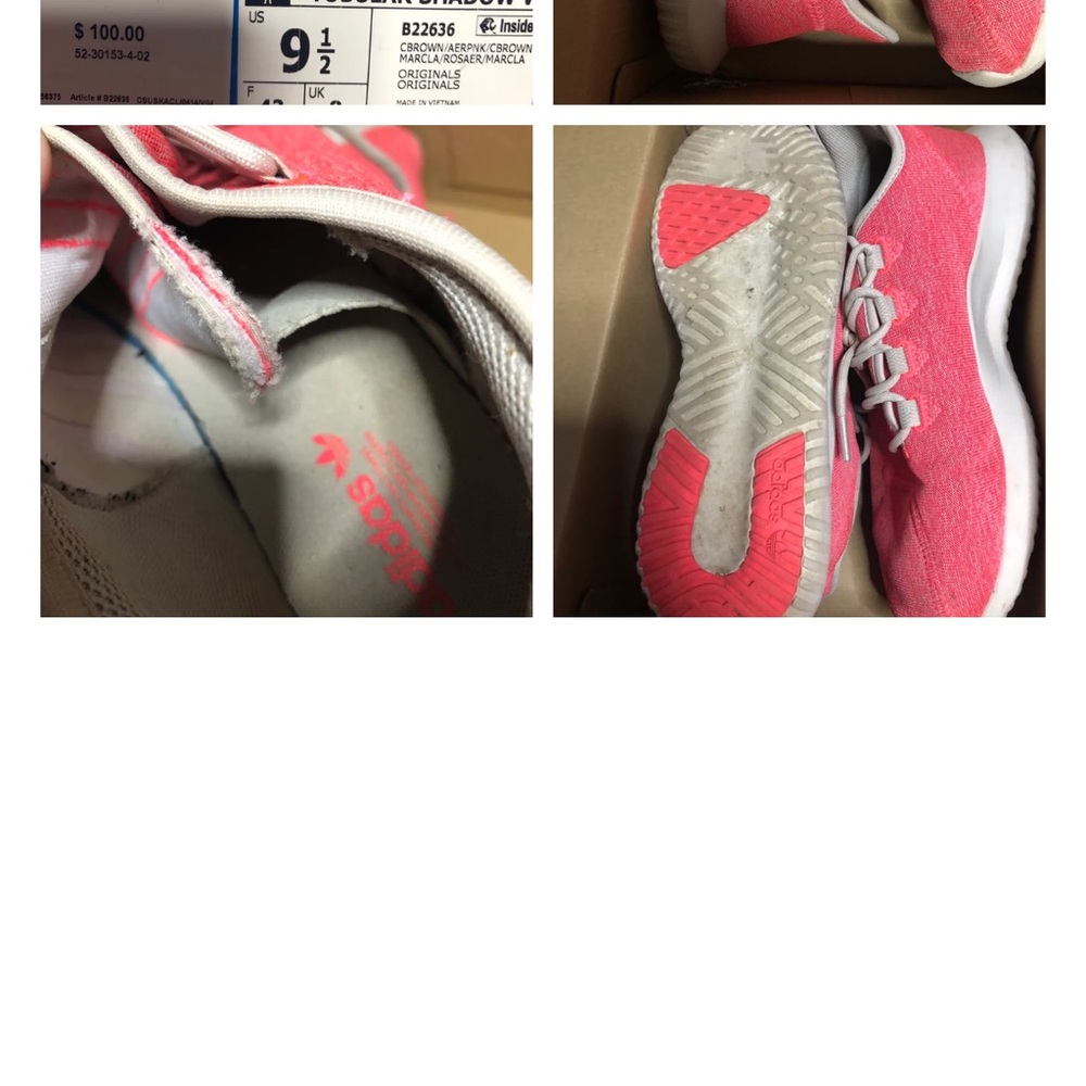 Adidas Vibrant Pink and White Running Shoes